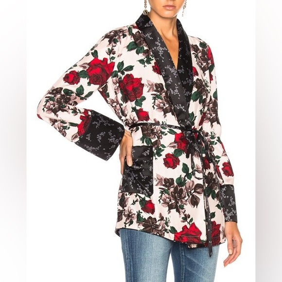 Equipment Theron Silk Floral Blazer Size M NWOT. - Picture 2 of 6